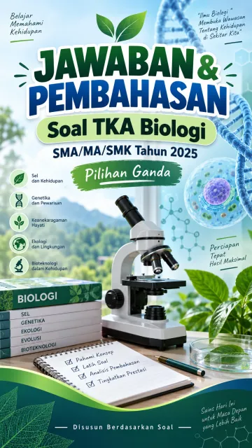 Jawaban SOAL TKA Biologi SMA 2025 Pilihan