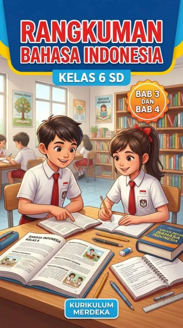 Rangkuman Bahasa Indonesia Kelas 6: Bab 3 dan 4