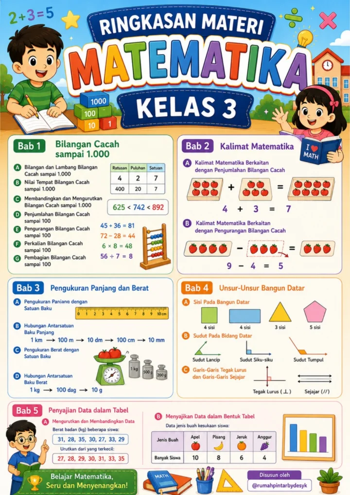 Rangkuman Kls 3   Matematika