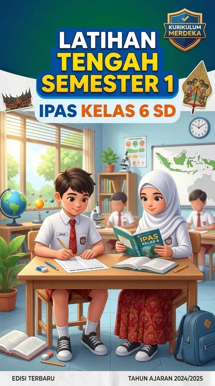 Latihan Tengah Semester 1 IPAS Kelas 6 SD Kurikulum Merdeka