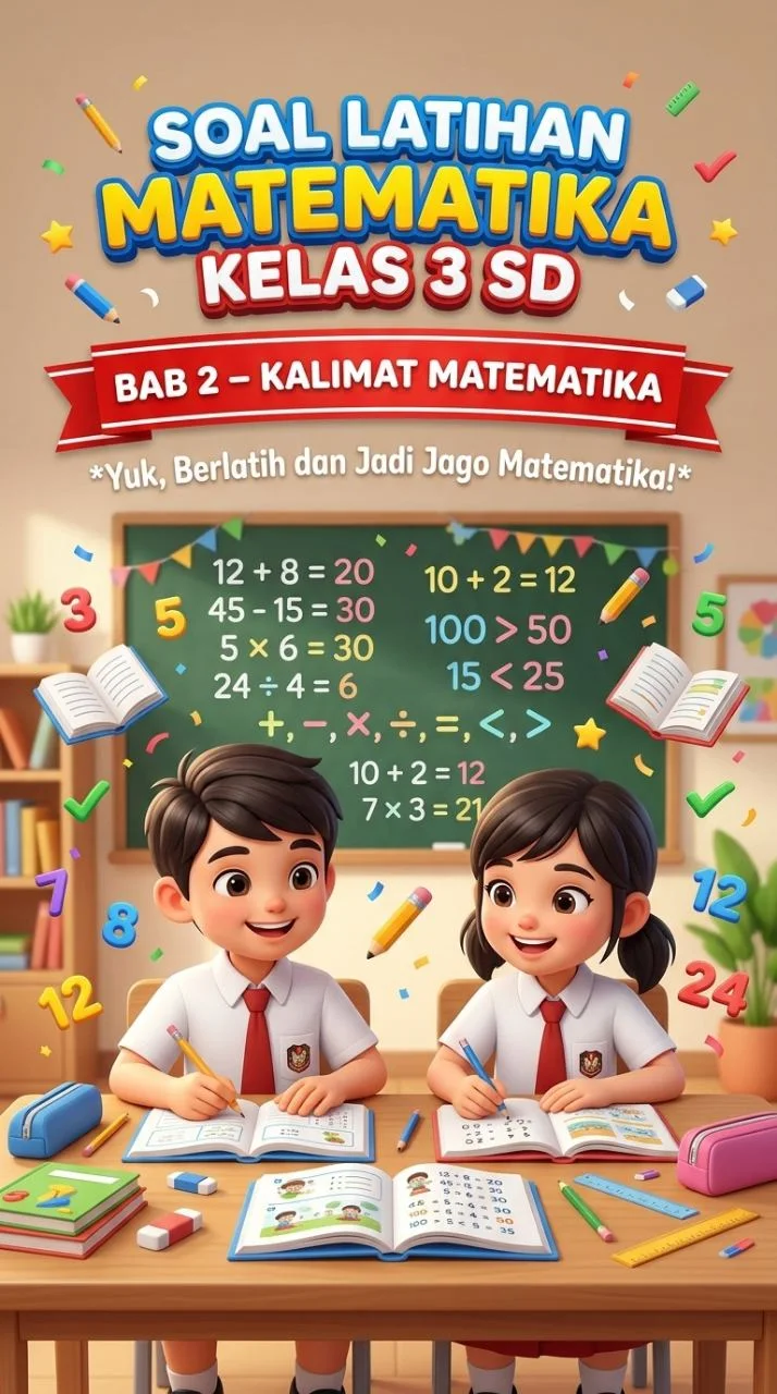 Soal Latihan Matematika Kelas 3 SD - Kalimat Matematika